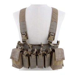 Tactical Chest Rig Vest Adjustable X Harness Hunting Vest with Mag Pouches for Training Tactical Chest Bag Rig Universal Tactical Chest Pack Rig Heavy Duty Nylon Tactical Chest Rig Adjustable Tactical Chest Rig with Mag Pouches