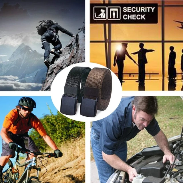 Waterproof Multifunctional Wear-resistant Nylon Belt Adjustable Training Outdoor Web Belt Tactical Webbing Belt  Premium Adjustable Multi-functional Camouflage Training Waist Outdoor Belt Multi functional Carrying Equipment Waist Belt