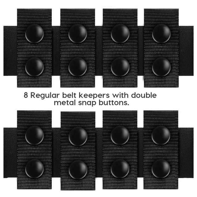 Comfortable Duty Belt Keeper with Double Snaps for Outdoor Sports Fixing Wide Security Tactical Belt  Adjustable Outdoor Quick-release Buckle Outdoor Waist Wrap Camouflage Tactical Belt Set Multi-functional Belts Accessory Bag