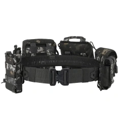 High Quality Adjustable Mountaineering Multifunctional Tactical Waist Bag Quick-release Buckle Camouflage Belt With Pouches  Wholesale Men Casual Golf Web Belt Jeans with Automatic Adjustable Buckle Tactical Nylon Men Waist Belt