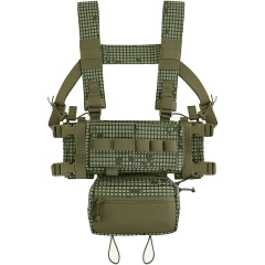 High Quality Tactical Vest Gear Chest Rig Tactical Micro Chest Rig Outdoor Training Security Chest Rig Custom Logo Camouflage Tactical Gear Harness Tactical Chest Rig Bag Outdoor Hunting Tactical Vest Recon Chest Rig
