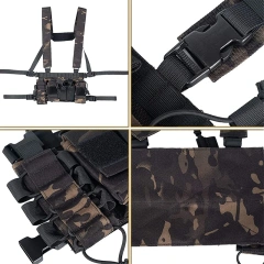 Top Selling Hunting Training Vest Men Hunting Training Chest Rigs Outdoors Breathable Tactical Vest for Training  Assault Back Panel Zip On and Fixing Training Panel Vest stab-proof sports equipment security vest