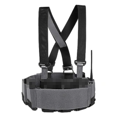 High Quality Tactical Gears Chest Rig Tactical Safety Vest Lightweight Elastic Camouflage Tactical Rig Tactical Equipment Chest Rig Adjustable Detachable Training Chest Rigs with Mag Pouch Camouflage Vest