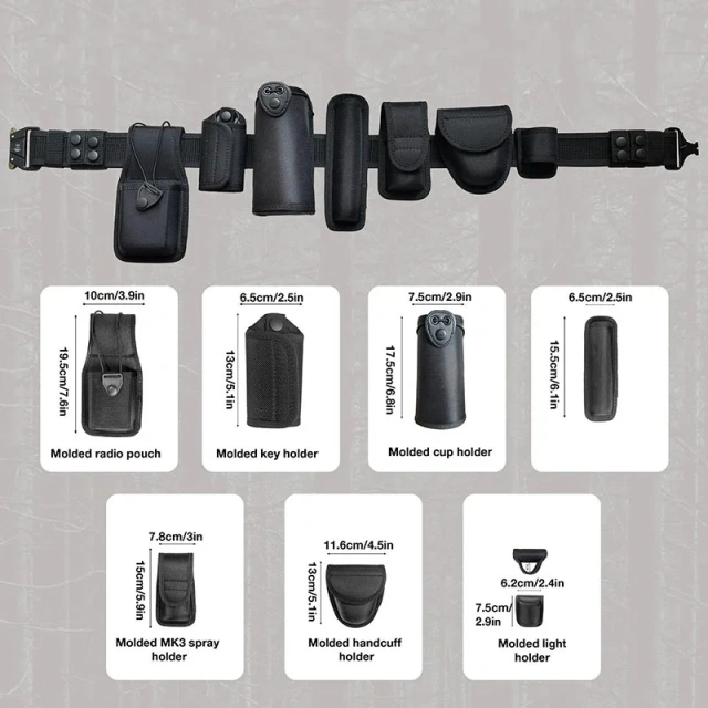 High Quality Premium Adjustable Tactical Duty Belt Set High Density Material Nylon Adjustable Quick-Release Tactical Belt   Wear-resistant Sports Reversible Training durable outdoors Ratchet Belt Nylon Web Golf Tactical Belt