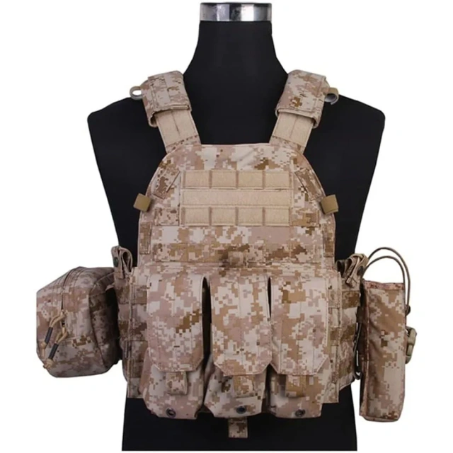 High Quality Breathable Wholesale Outdoors Tactical Vest Breathable Tactical Training Vest High Quality Training Hunting Vest Training Vest assault Vest Outdoor Multi-Function stab-proof Sports EVA Thick