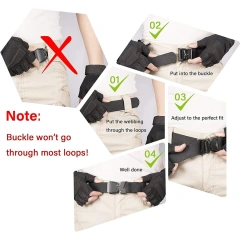 Tactical Belt Training Durable Hiking Rigger Nylon Web Work Belt with Heavy Duty Quick Release Buckle  Durable High Quality Quick Release Tactical Belt Work Nylon Web Golf Belt with Heavy Duty Seat belt Buckle