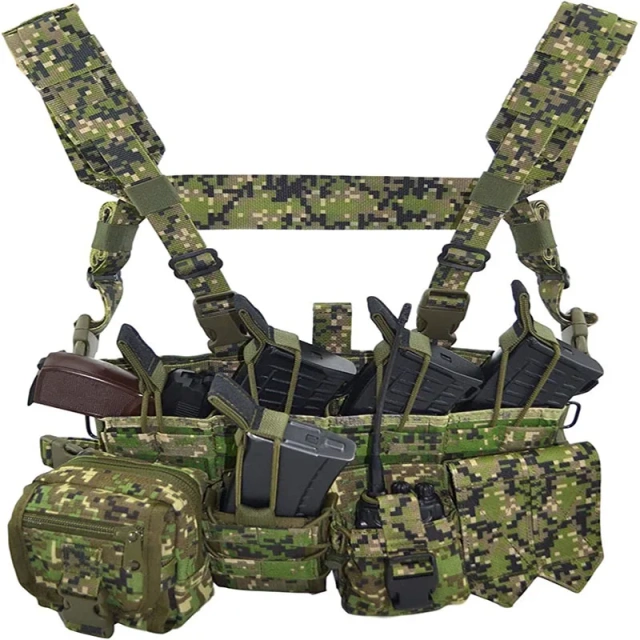 Training Molle Chest Rig Russian Durable Vest   Lightweight outdoors Convertible Vest high-quality Hunting Training security vest Adjustable Outdoor Training fashion Vest Training outdoors Breathable Vest