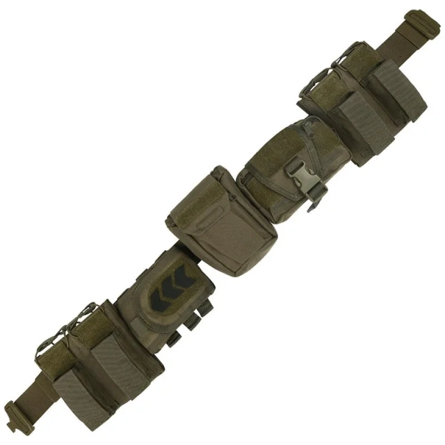 Premium Double Tactical Duty Belt Lightweight and Comfortable Utility Belt With Pouches Multifunctional Tactic Waist Belt  Wear-resistant Breathable Training Reversible Ratchet Belt Hiking Rigger Nylon Extra Thick Webbing Tactical Belt