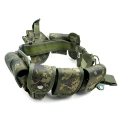 Wear-resistant Outdoors Security Training Multi Functional Belt Multifunctional Security Camouflage Waist Belt  Lightweight Camping Outdoor Premium Adjustable Camping Tactical Duty Belt Premium Multifunctional Utility Belt With Pouches