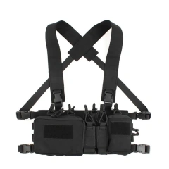 Customized Tactical Equipment Chest Rigs for Training Hunting Tactical Chest Rig Harness Heavy Duty Tactical Chest Rig Wholesale Outdoor Sports Tactical Gear Molle Vest Pouch Bag Tactical Carrier Chest Rig Camouflage Chest Rig