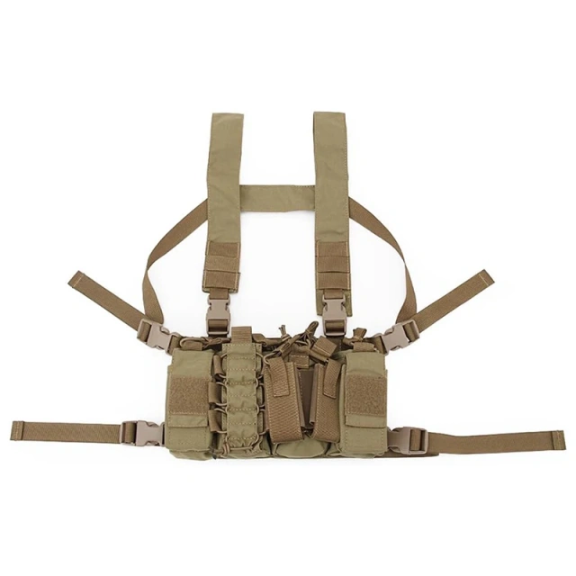 Outdoor Tactical Gear Vest With Magazine Pouch Molle Tactical Training Chest Rig Vest Heavy Duty Tactical Vest Chest Rig Customized Tactical Gear Vest Pouch Outdoor Tactical Molle Rig Vest Good Quality Tactical Training Chest Rig