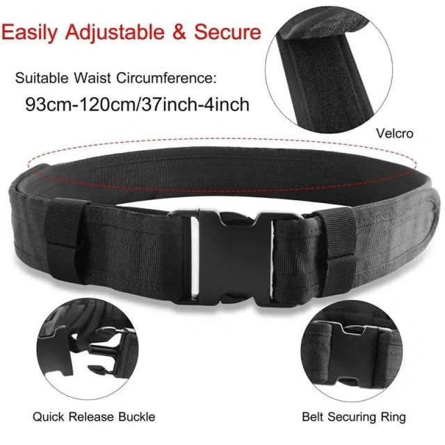 Premium Sport Enthusiasts Tactical Belt with Commonly Pouches Heavy Duty Training Belt Security Hunting Gear Waist Belts  Hot selling Men's Training durable Juniors Casual Braided Canvas Woven Fabric Belt Sports Training Tactical Belts