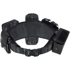Premium Adjustable High Quality Breathable Tactical Battle Belt and Durable Duty Belt Outdoor Hunting Utility Adjustable Belt  Wholesale Lightweight stab-proof Men's Tactical Stretch Nylon Belt Pants Hiking Hunting Webbing Belt