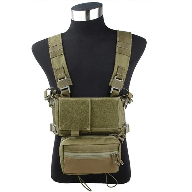 Wholesale Camouflage Tactical Vest Rig Lightweight Tactical Modular Chest Rig Heavy Duty Training Vest Rig Wholesale Tactical Equipment Chest Rig for Hunting Camouflage Tactical Vest Heavy Duty Tactical Vest Chest Rig
