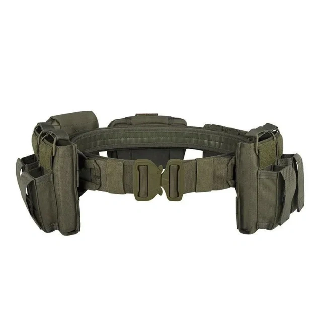 Outdoor Wear-resistant Nylon Detachable Adjustable Multi-Function Set Nylon Waist Seal for Men and Women Tactical Belt  Lightweight Mountaineering practical Duty Web Belt Adjustable Strap Duty Belt Rig Security Modular Duty Belts with Pouches