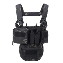 Custom Tactical Chest Rigs Tactical Chest Hanging Vest with Magazine Pouch Camouflage Molle Chest Rigs Customized Men Nylon Tactical Chest Pack Rig with Magazine Pouch Tactical Chest Rig Pouch Tactical MOLLE Chest Rigs