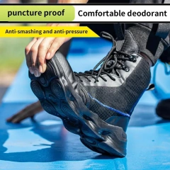 Durable Outdoor wear-resistant multifunctional Tactical Oxford Ankle Botas Work Shoes Oxford Upper Desert Wear-resistant Boots Durable Camouflage Oxford Boots for Men Autumn Platform Boots Outdoor High-top Shoes Tactical Men Ankle multifunctional Boots