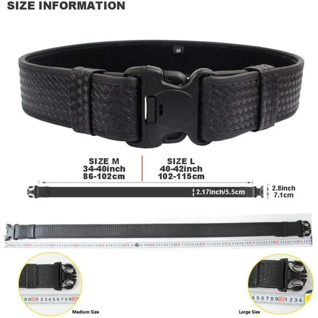 Lightweight Mountaineering Practical Duty Web Belt Adjustable Strap Duty Belt Rig Security Modular Duty Belts with Pouches  Wear-resistant Lightweight Nylon Belt Outdoor Wear-resistant Lightweight Non-Metal Men Web Tactical Work Belt