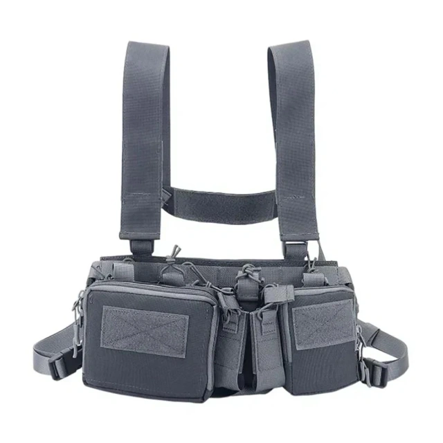 Wholesale Tactical Accessories Chest Rig Men Nylon Molle System Chest Rig Tactical Vest Tactical Rig Harness Good Quality Micro Tactical Chest Rig Multi-function Tactical Chest Rig Vest Outdoor Camouflage Harness Chest Rig