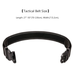 Wear-resistant Lightweight Nylon Adjustable Quick Release Wear-Resistant Men Tactical Belt Heavy Duty Work Belt  High density Material Adjustable outdoor multifunctional pockets Quick Release Tactical Heavy Duty sport enthusiasts Belt