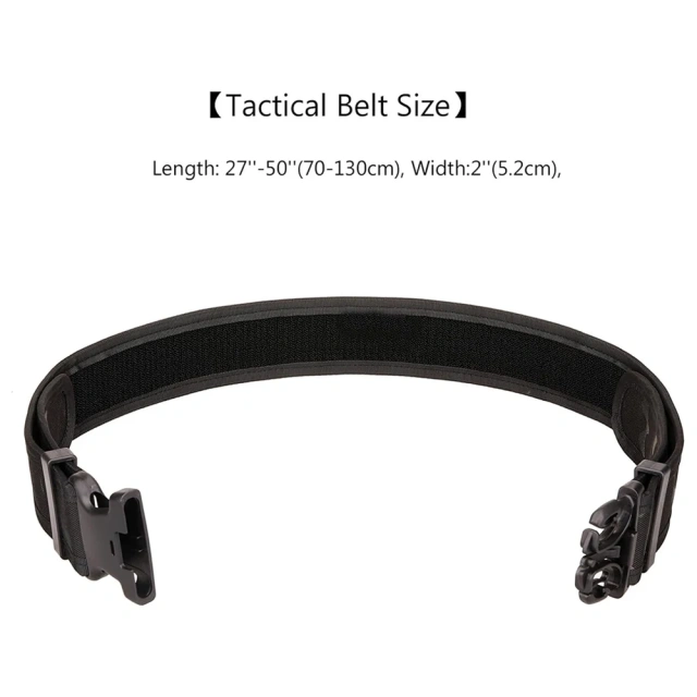 Wear-resistant Lightweight Nylon Adjustable Quick Release Wear-Resistant Men Tactical Belt Heavy Duty Work Belt  High density Material Adjustable outdoor multifunctional pockets Quick Release Tactical Heavy Duty sport enthusiasts Belt
