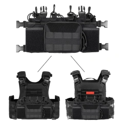 Tactical Gear Chest Rig Heavy Duty Tactical Vest MOLLE Chest Rigs Utility Tactical Chest Rig with Dangler Pouch Factory Direct Sales Utility Tactical Vest Chest Rig Tactical MOLLE Chest Rigs with Pouch Tactical Vest for Hunting