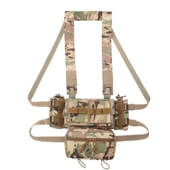 Multi-Purpose Tactical Chest Rig Light Weight Camouflage Tactical Chest Rig Men's Tactical Chest Rig with Molle Pouch Bags Wholesale Tactical Equipment Vest for Hunting Lightweight Tactical Vest Chest Rig Good Quality Camouflage Chest Rig
