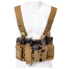 Wholesale Tactical Carrier Chest Rig with Pouches Tactical Micro Chest Rig Plate Carrier Vest Tactical Style Chest Rig military Tactical Chest Mini Rig Vest Good Quality Tactics Chest Rig Training Mini Rig with Pouch