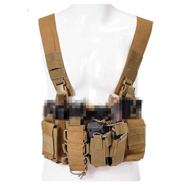 Wholesale Tactical Carrier Chest Rig with Pouches Tactical Micro Chest Rig Plate Carrier Vest Tactical Style Chest Rig military Tactical Chest Mini Rig Vest Good Quality Tactics Chest Rig Training Mini Rig with Pouch