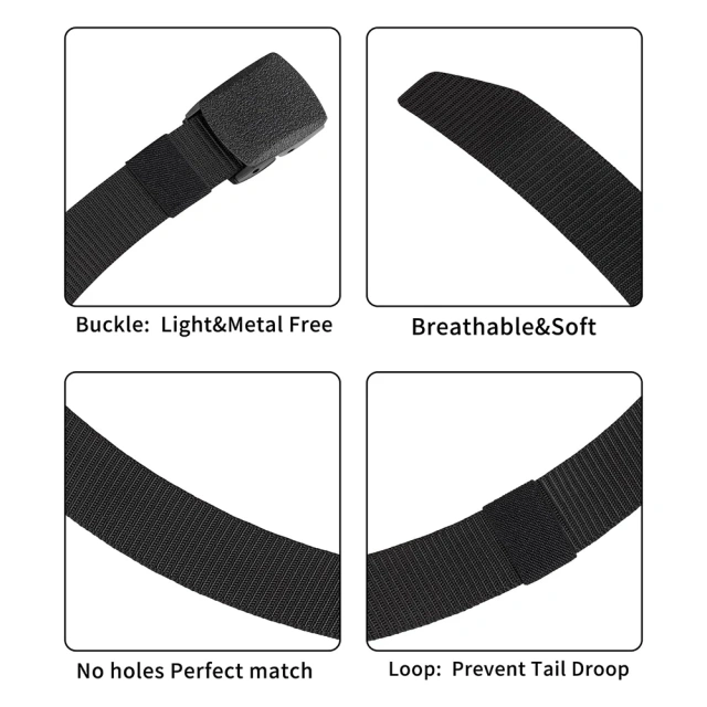 Wholesale Adjustable Training Durable Fashionable Tactical Nylon Belts Men Plastic Buckle Metal Tactical Belt  Tactical Belt with Pouches Accessories Hunting Utility Belts for Outdoor Multifunctional wear-resistant Tactical Belts