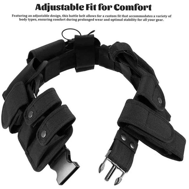 Outdoor Mountaineering Adjustable Heavy Duty Tactical Belt for Daily Commuting Hunting Training Sport Enthusiasts Utility Belt  Durable Wholesale Hunting Equipment System Tactical Men Belt Waist Support Security Duty wear-resistant Tactical Utility Belt