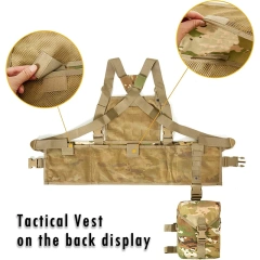 Multi-functional Tactical Chest Rig for Tactical Training Quick Release Tactical Chest Rig Vest With Mag Pouches Customized Tactical Accessory Chest Rig Heavy Duty Tactical Harness Vest Rig Tactical Training Chest Rig