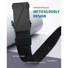 High Quality Ratchet Belts Men Nylon Web Men Casual Jeans Pants Adjustable Belt with Slide Buckle  Outdoor Wear-resistant Tactical Waist Bag Storage Bag Hiking Pouch Comfortable multifunctional Padded Belt Hunting