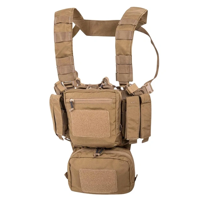 Customized Tactical Chest Rig Hunting Vest Camo Tactical Chest Rig With Mag Pouch Heavy Duty Training Mini Rig Hot Sale Tactical Chest Rig Lightweight MOLLE Tactical Vest Plate Carrier Outdoor Protective Hunting Chest Rig for Tactical