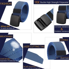 Hot Selling Adjustable Training Men Web Casual Belt with Plastic Buckle Nylon Canvas Strap Adjustable Tactical Belts  Outdoor Multi-functional Mountaineering Hunting Pouches Utility Tactical Belt Heavy Duty Nylon Equipment Tactical Belts