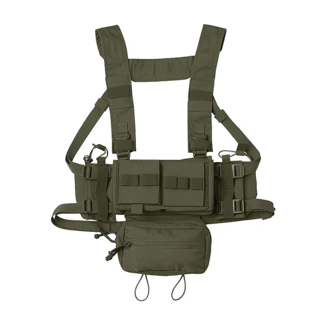 Customized Tactical Chest Rig Training Vest Tactical Vest Micro Chest Rig with Pouches Tactical Molle Chest Rig Tactical Micro Chest Vest Good Quality Camouflage Tactical Chest Rig With Mag Pouches Tactical Vest Chest Rig