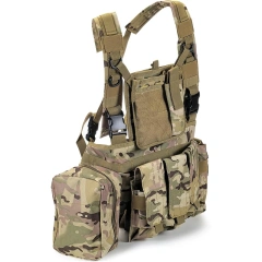 Heavy Duty Tactical Chest Rig Vest Adjustable Outdoor Tactical Vest Chest Rig with Pouches Tactical Molle Chest Rig Hot Selling Tactical Gear Chest Rig Tactical Micro Chest Rig Heavy Duty Tactical Chest Rig Vest for Outdoor