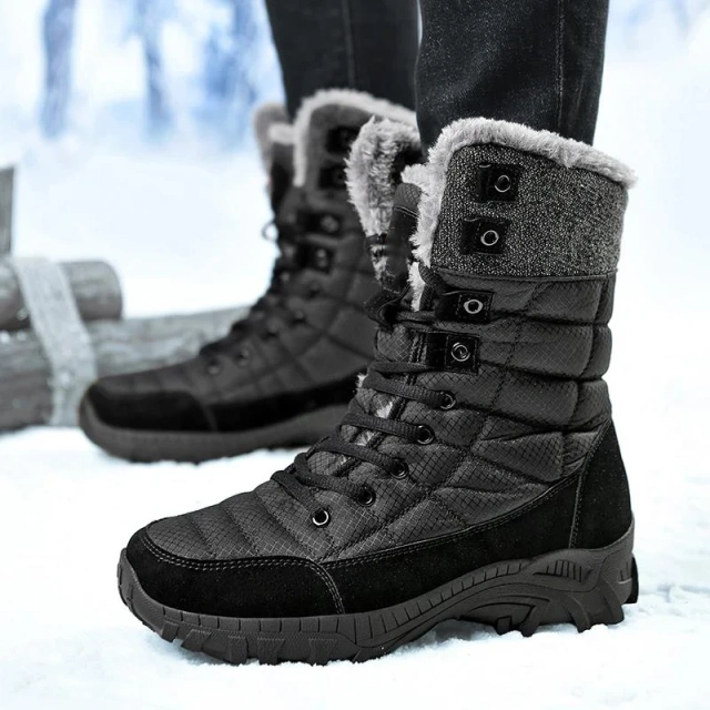 Men Outdoor Winter Tactical  Snow Super Warm Men Hiking Boots High Quality Waterproof  High Top Big Size Men's Oxford Boots Men Durable Safety Shoes Work Boot Puncture-proof Sneakers Breathable Light Comfortable Construction Oxford Work Tactical Shoes