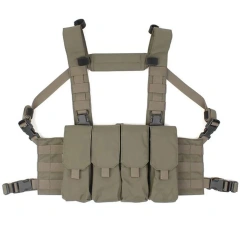 Customized Tactical Chest Rig Outdoor Camouflage Carrier Chest Rig High Quality Tactical Hunting Chest Rig Vest military High Quality Tactical Chest Vest Rig Tactical Vest with Multi-pockets Outdoor Training Hunting Vest