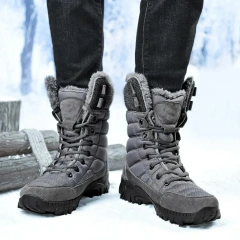 Men Outdoor Winter Tactical  Snow Super Warm Men Hiking Boots High Quality Waterproof  High Top Big Size Men's Oxford Boots Men Durable Safety Shoes Work Boot Puncture-proof Sneakers Breathable Light Comfortable Construction Oxford Work Tactical Shoes