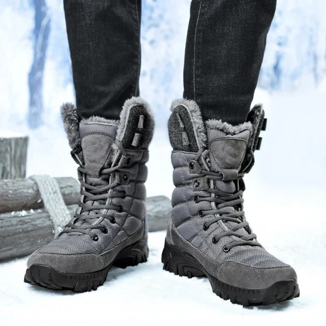 Men Outdoor Winter Tactical  Snow Super Warm Men Hiking Boots High Quality Waterproof  High Top Big Size Men's Oxford Boots Men Durable Safety Shoes Work Boot Puncture-proof Sneakers Breathable Light Comfortable Construction Oxford Work Tactical Shoes