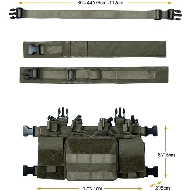 Lightweight Tactical Chest Rig for Training Pouches Tactical MOLLE Chest Rigs Outdoor Tactical Chest Rig Vest Lightweight Tactical Chest Rig for Training Pouches Tactical MOLLE Chest Rigs Outdoor Tactical Chest Rig Vest