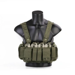 Tactical Chest Rig for Hunting Outdoor Tactical Chest Harness Vest Camouflage Tactical Chest Rig Pouch Mag Bag Tactical Vest Chest Rig with Magazine Pouch High Quality Tactic Chest Rig Vest for Men Tactical Chest Hanging Vest