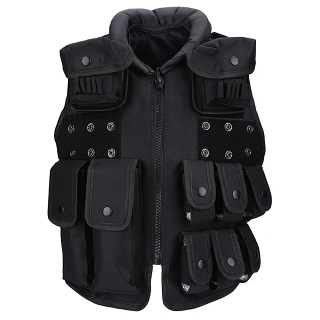 600D Nylon Children Training Vest Outdoor Assault Training Games Vest High Quality Protective Tactical Jacket Vest Hot selling sports equipment security vest Training Quick Release Mag Pouch Vest
