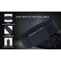 Adjustable Belt Men Discreet Unisex Invisible Heavy Duty Tactical Belt Men with Quick Release Buckle  Tactical Multifunctional Security Belts Outdoor Training Utility Kit Detachable Duty Belt with Pouch Set Modular Equipment