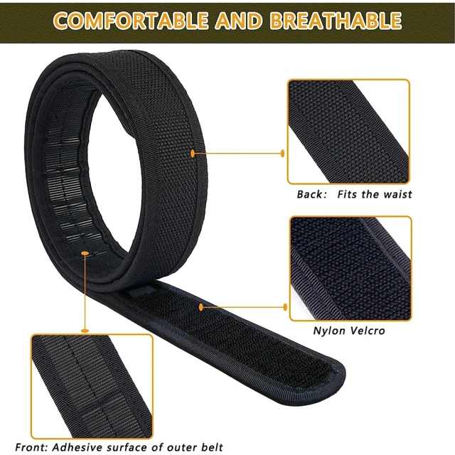 Durable Wear-resistant Lightweight Sports Tactical Belt Adjustable Training Quick Release Nylon Belt  Wholesale Adjustable Wear-resistant Lightweight Nylon Ratchet Belt Men Casual Gift Box Outside Tail Golf Tactical Belt
