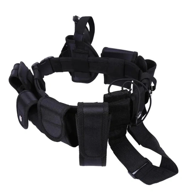 Fashionable Multifunctional Durable Outdoor Sports Gear Equipment Hunting Multifunctional Tactical Durable Belt with Pouches  Wear-resistant Lightweight stab-proof Sports Training Sports Adjustable Training Canvas Web Belt Durable Tactical Belt
