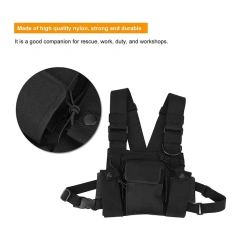 Universal Tactical Chest Pack Rig Heavy Duty Nylon Tactical Chest Rig Adjustable Tactical Chest Rig with Mag Pouches Hot Sale Outdoor Tactical Chest Rig Vest Tactical Chest Harness MOLLE Rig High Quality Tactical Vest for Hiking Hunting
