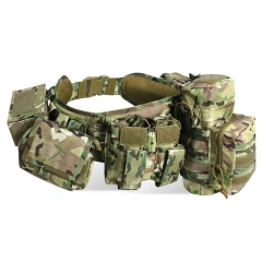 Premium Outdoor Hunting Gadget Pouch Waist Bag Adjustable Padded Sport Enthusiasts Duty Belts Tactical Utility with Holster  Durable Wear-resistant Training multifunctional Wear-resistant Elastic Belts Men Stretch Webbing Tactical Duty Belt
