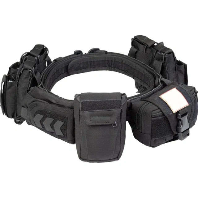 High Density Material Tactical Belt High Duty Tactical Duty Belts Sport Enthusiasts Utility Belt with Accessories Pouches  Wear-resistant High Quality Sports Training Tactical Belt Stiff Inner Belt Adjustable Hook Loop Inner Duty Belt